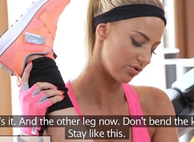 FitnessRooms Personal trainer with huge tits sloppy for firm gym newborn