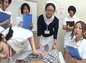 JAV nurses CFNM handjob spoken pleasure demonstration Subtitled