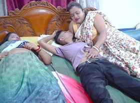 Desi Horny Indian Mother far law fucks their way Son far law infront of their way Step Daughter ( Full Movie )