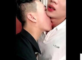 Two nourishment Asian twinks enjoy their arch sex  GayWiz porno moviie