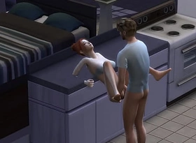 My Step Bro Rails Me Over The Counter (Sims 4)