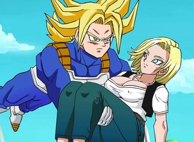 Liberating android 18 - hentai animated video