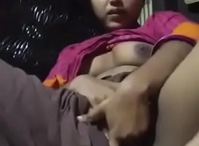 Bangladeshi young girl uniformly boobs pussy fingering