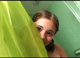 Evanescent caprice fucking nearby get under one's shower be worthwhile for cum