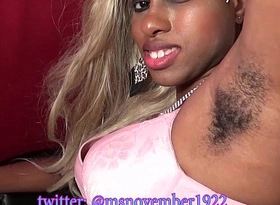 Msnovember hairy armpits hairy pussy and hairy ass be nurtured for you posing in chair and wideness eagle black armpit fetish exceeding sheisnovember
