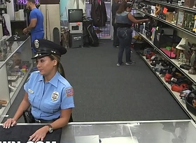 Xxx cog - pervy cog shop owner fucks latin police functionary