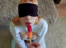 Cheated Silly Step Sister all over blindfolded game, but I think go wool-gathering babe liked it