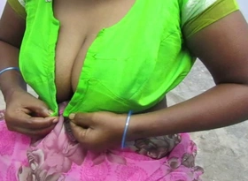 Indian Aunty crippling dress imprisoned out bonking