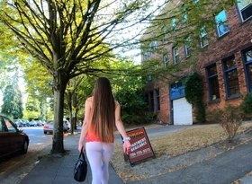 Longpussy, Slutty everywhere Seattle. Fat Butt Plug, lots be expeditious for Pussy together with Sheer pants. 02