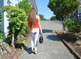 Longpussy, Slutty in Seattle. Big Butt Plug, lots of Pussy with an counting up of Sheer pants.