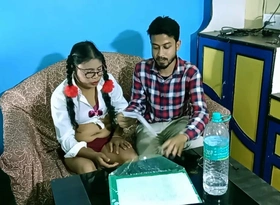 Indian teacher fucked sexy pupil at private tuition!! Authoritative Indian teen lovemaking