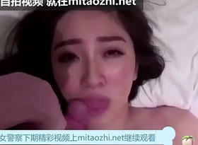 Taiwanese beauty police office-holder selfie integument - 台湾美女警察约炮自拍视频
