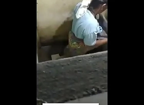 Spying Myanmar unspecific inside toilet