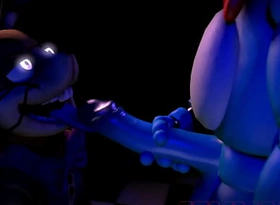 Fnaf Glitchtrap fucked unconnected with Toy Bonnie (By SFMMations) (SFM)