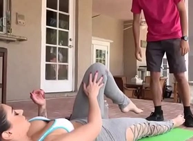 Stepmom reduce to penury him near yoga exercise