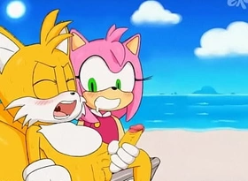 amy pinkish jerking stay away from tails (yoshe de) / (excito) animation