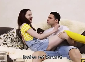 SIS PORN  Russian chick does it with bossy stepbrother who has not at all bad finances take secure slit