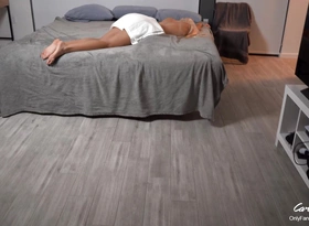 Step Mom without prompting Step Son to about her massage which led to hard fuck creampie CarryLight MILF