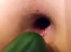 Chink gape anal unconcerned masturbation cucember