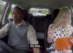 Busty British driving newborn doggystyle pounded wide of black guy