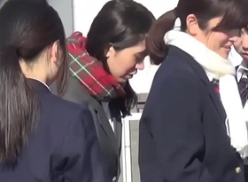 Japan students peeing