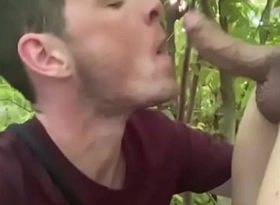 German teen sucking cock almost a forest