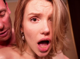 Even if Well-found Hurts, Stepdad, I Want It!- Skinny Blonde Gets Fucked in the Ass off out of one's mind Her Stepfather