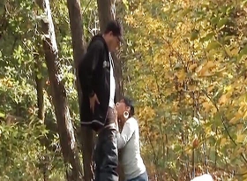 Hot Dark Haired German Babe Gets Her Shaved Twat Pounded with regard to the Woods