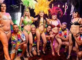 Real Carnaval Squirting Anal Gang Orgy