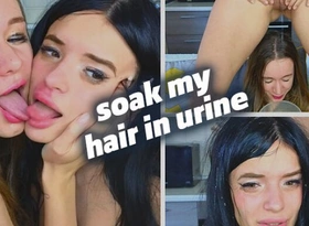 Soaked Hair with Urine