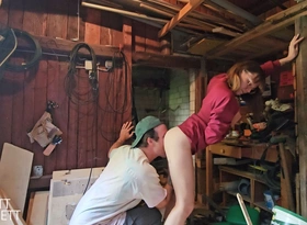 Secret Sexual connection in Neighbor's Workshop