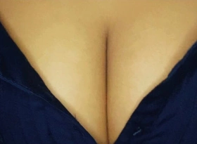 My Sexy Indian Step Breast-feed Ribbing Me with Her Huge Ass and Big Boobs and Charter out Me Touch All Over Her Body