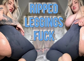 Frayed Leggings Pussy Fuck