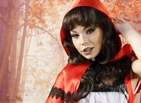 407 Rebeka Black as Hot Red Riding Hood for Mature Movie