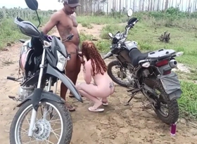 I Took Two Hot Girls on a Motorcycle to the Forest and Had the Water Ordeal