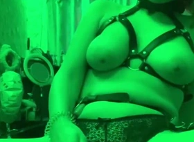 Bitch Fingering Pussy on touching Bondage and Cums