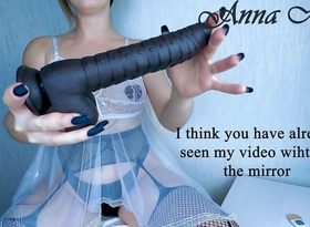 I Liked the Chubby Black Dildo together with I Decided to Driveway It, the Cream From My Pussy Flowing Down It Profusely. Anna Mole