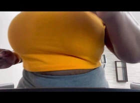 Stepmommy's Treadmill Distribute Bouncing Tits