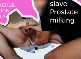 Sexslave Jerks off plus Prostate Milks Hot 400lbs Superchub Master Makes Him Cum Big Albatross From Anal Orgasm