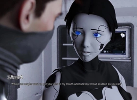 Projekt Keenness Blowjob From Horny Order about Brunette Ai Sex Robot Girl