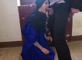Hijab wearing beauty fucks a huge dick of extra cash