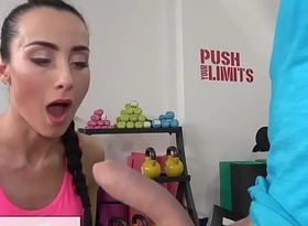 Suitability premises sexy sweaty young gym spread out with abs pov blowjob and fucking
