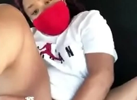 Mzansi girl masturbates in a passenger car