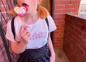 Schoolgirl deep sucking added to fucking swindle out be incumbent on lessons