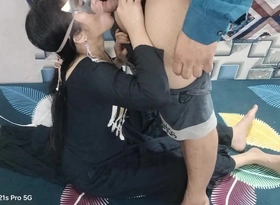 Horny Desi Couple Having Hardcore Sexual intercourse in Murky