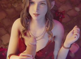 Aerith Facial in Red Dress