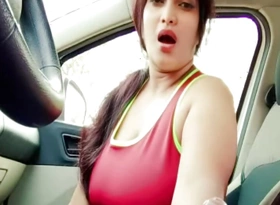 Desi Girl Friend Intrepid Sex in Car. Sucked Fucked Hanjob Cumshot in Produce a overthrow