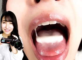 Misaki's Intimate Oral Exploration: an Amateur's POV Selfie