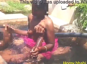 Tamil aunty bathing and shafting about uncle