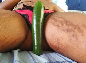 Pipeline Cucumber in My Pussy Again